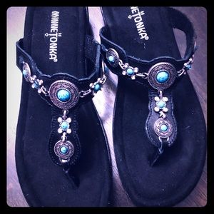 Minnetonka Boca leather Sandal